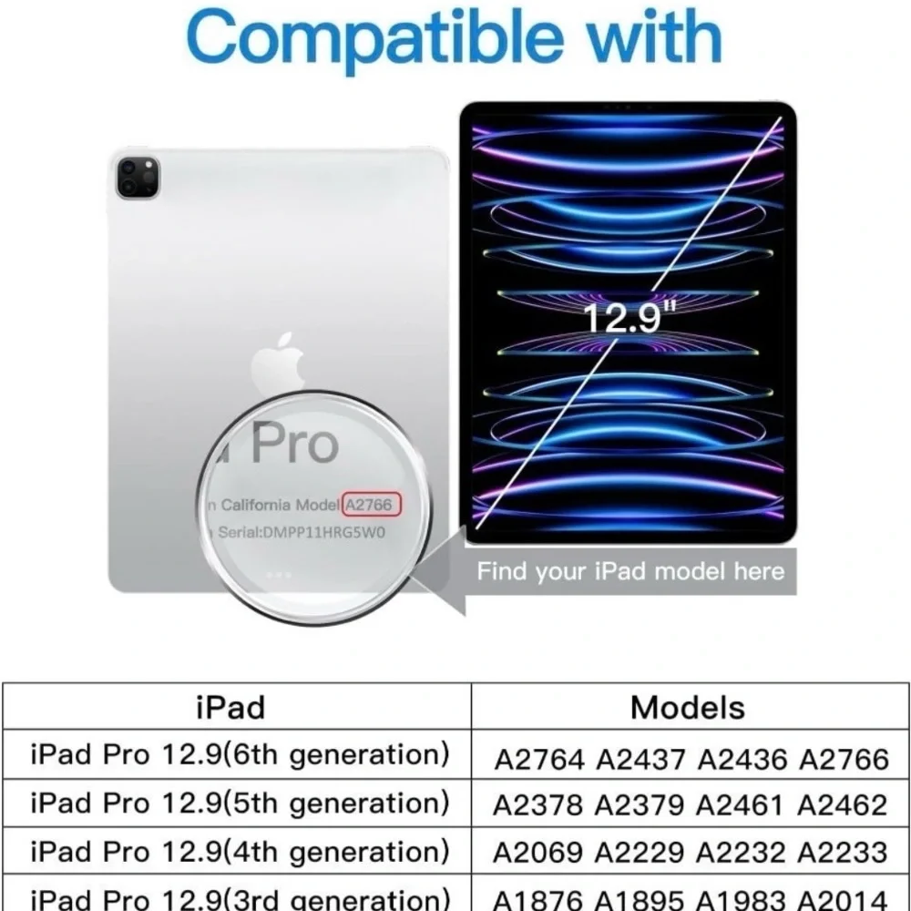 2 Pack Screen Protector for iPad Pro 12.9 Inch